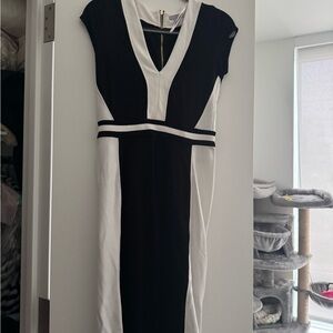 Black and White Bodycon Dress